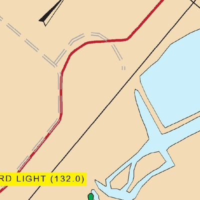US Army Corps of Engineers Chart 44 - Illinois River Miles 130.0 - 132.9 digital map