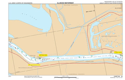 US Army Corps of Engineers Chart 46 - Illinois River Miles 136.0 - 139.0 digital map
