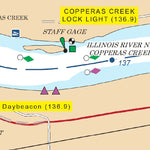 US Army Corps of Engineers Chart 46 - Illinois River Miles 136.0 - 139.0 digital map