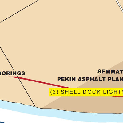 US Army Corps of Engineers Chart 51 - Illinois River Miles 150.2 - 154.2 digital map