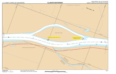 US Army Corps of Engineers Chart 7 - Illinois River Miles 17.2 - 20.0 digital map