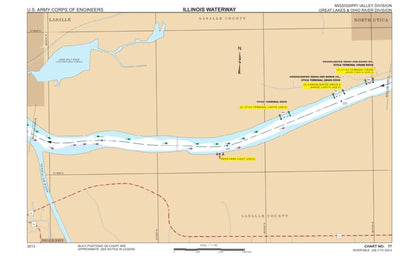 US Army Corps of Engineers Chart 77 - Illinois River Miles 226.3 - 229.4 digital map