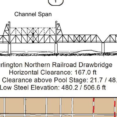 US Army Corps of Engineers Chart 81 - Illinois River Miles 239.0 - 241.9 digital map