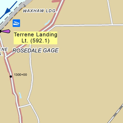 US Army Corps of Engineers Lower Mississippi Chart 35 - River Mile 599.1 to 586.5 digital map