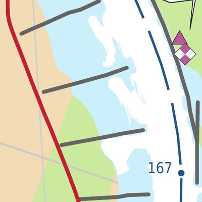 US Army Corps of Engineers Lower Missouri, River Mile 166 to 173.3 digital map