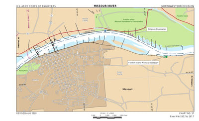 US Army Corps of Engineers Lower Missouri, River Mile 192.7 to 197.7 digital map