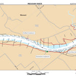 US Army Corps of Engineers Lower Missouri, River Mile 220.1 to 225.1 digital map