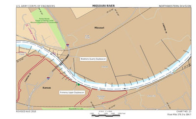 US Army Corps of Engineers Lower Missouri, River Mile 379.3 to 384.7 digital map