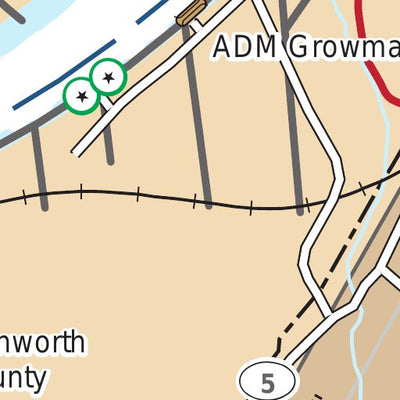 US Army Corps of Engineers Lower Missouri, River Mile 383.9 to 390.3 digital map