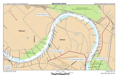 US Army Corps of Engineers Lower Missouri, River Mile 399.7 to 407 digital map