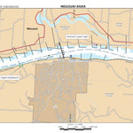 US Army Corps of Engineers Lower Missouri, River Mile 95.3 to 100 digital map