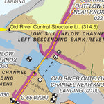 US Army Corps of Engineers - New Orleans Chart 1 - Old River Control Structure digital map