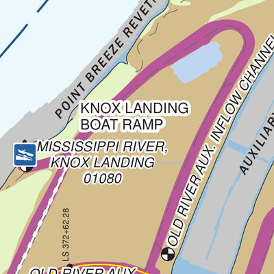 US Army Corps of Engineers - New Orleans Chart 1 - Old River Control Structure digital map