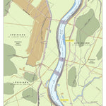 US Army Corps of Engineers - New Orleans Chart 15 - Whiskey Bay Pilot Channel River Miles 49.8 to 57.2 digital map