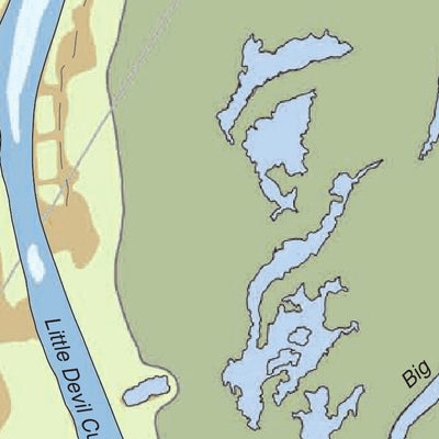 US Army Corps of Engineers - New Orleans Chart 20 - Atchafalaya River Miles 66.6 to 72.9 digital map