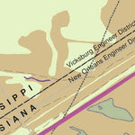 US Army Corps of Engineers - New Orleans Chart 3 - Mississippi River at Knox Landing digital map