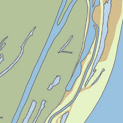 US Army Corps of Engineers - New Orleans Chart 30 - Grand Lake at Atchafalaya Basin Floodway digital map