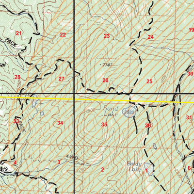 US Forest Service R1 Beaverhead-Deerlodge NF OSVUM Central Pioneer Snowmobile Map digital map