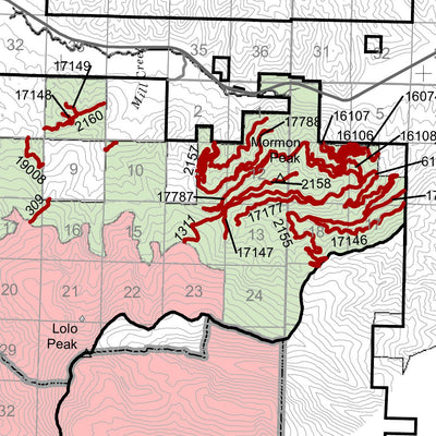 US Forest Service R1 Lolo NF OSVUM Missoula RD digital map