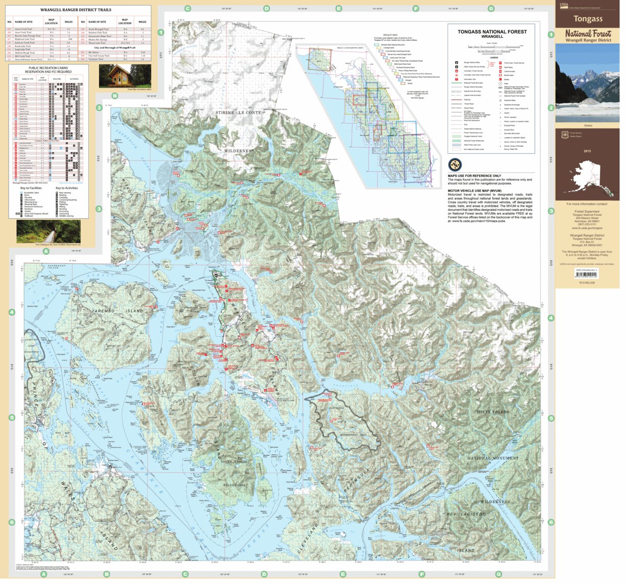 Wrangell Ranger District Map by US Forest Service R10 | Avenza Maps
