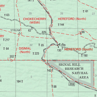 US Forest Service R2 Rocky Mountain Region Nebraska & Samuel R. McKelvie National Forests Visitor Map (Nebraska NF - Bessey RD Half) digital map