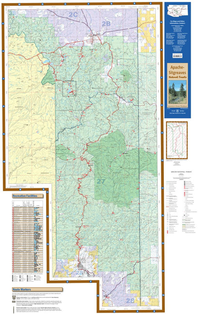 US Forest Service R3 Apache National Forest Visitor Map digital map