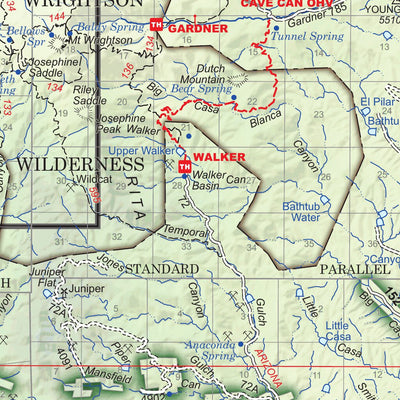 US Forest Service R3 Coronado National Forest, Nogales and Sierra Vista Ranger Districts digital map