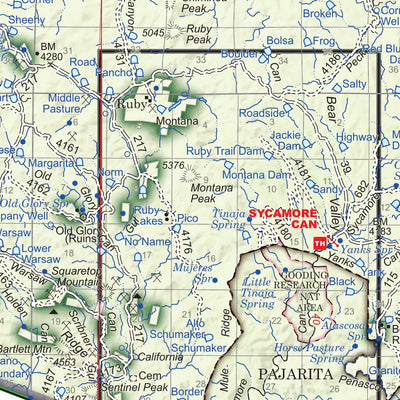 US Forest Service R3 Coronado National Forest, Nogales and Sierra Vista Ranger Districts digital map