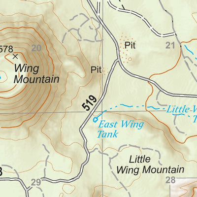 US Forest Service R3 Kaibab National Forest Quadrangle Map Atlas: pg 76 Wing Mountain digital map