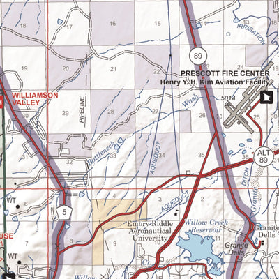 US Forest Service R3 Prescott National Forest Visitor Map digital map