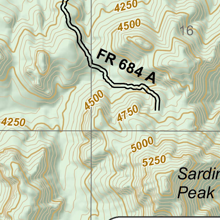 Red Spring Single Track Trails Map by US Forest Service R3 | Avenza Maps