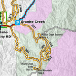 US Forest Service R4 Boise National Forest Winter Travel Map Idaho City Ranger District 2023 digital map