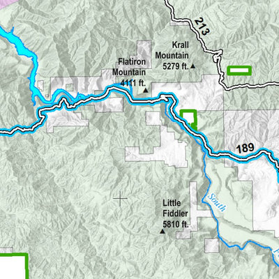 Boise National Forest Winter Travel Map Mountain Home Ranger District ...