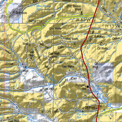 US Forest Service R4 Bridger-Teton National Forest Big Piney, Greys River & Kemmerer Ranger Districts South Half 2014 digital map