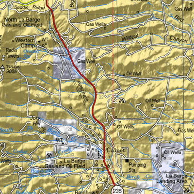 US Forest Service R4 Bridger-Teton National Forest Big Piney, Greys River & Kemmerer Ranger Districts South Half 2014 digital map