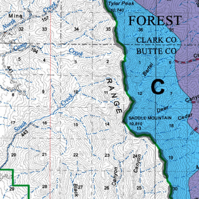 US Forest Service R4 Caribou-Targhee National Forest Dubois Ranger District Winter Recreation 2010 digital map