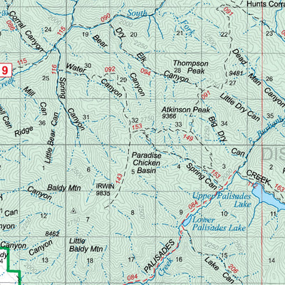 US Forest Service R4 Caribou-Targhee National Forest Palisades & Teton Basin Ranger Districts Summer Recreation digital map