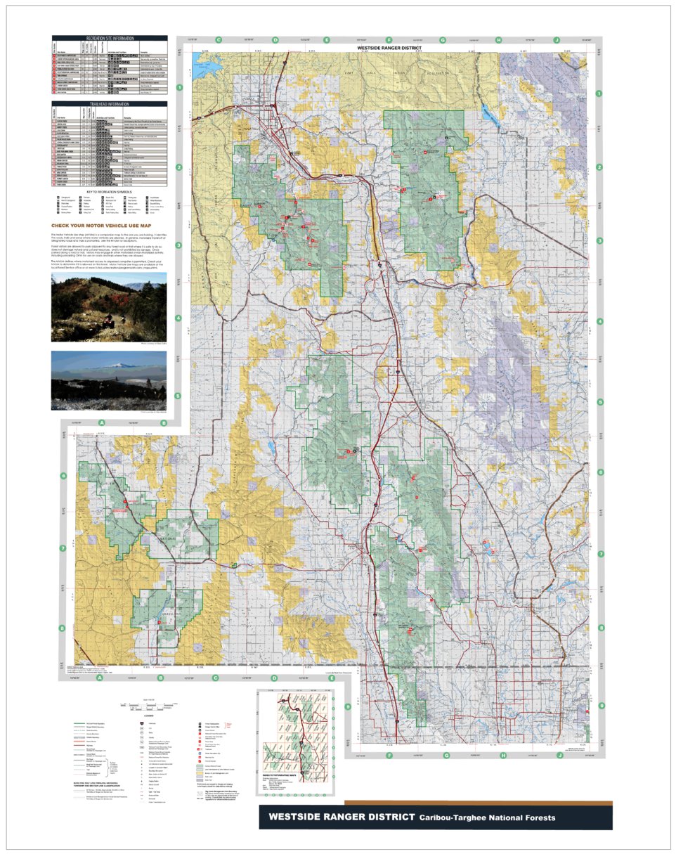 Caribou-Targhee National Forest Westside Ranger District 2012 map by US ...