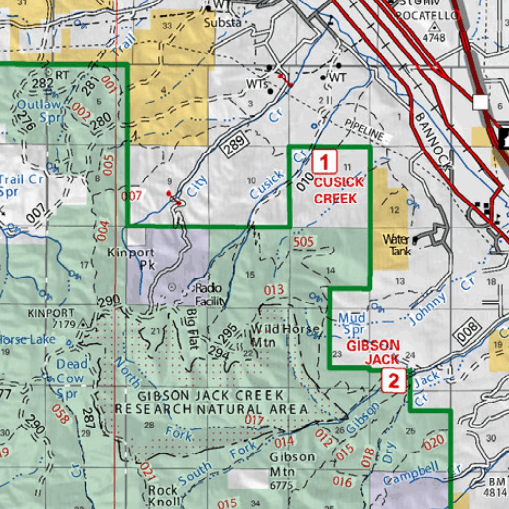 Caribou-Targhee National Forest Westside Ranger District 2012 map by US ...