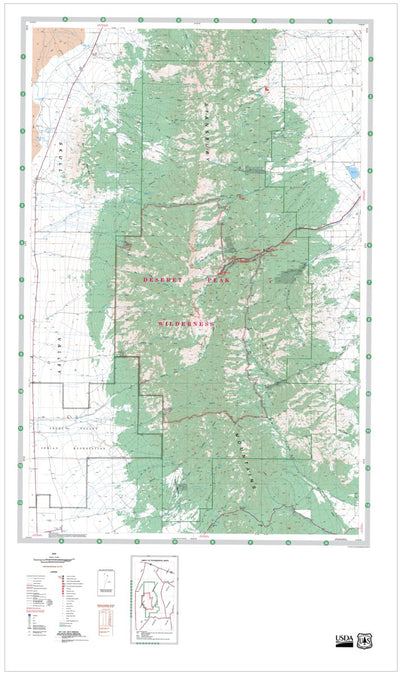 US Forest Service R4 Deseret Peak Wilderness Uinta-Wasatch-Cache NF 2008 digital map