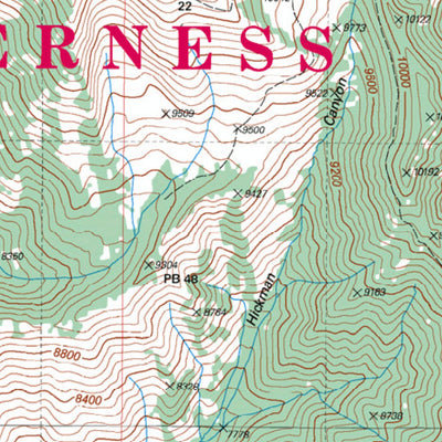 US Forest Service R4 Deseret Peak Wilderness Uinta-Wasatch-Cache NF 2008 digital map