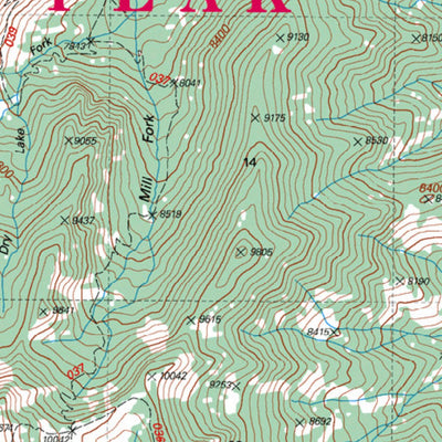 US Forest Service R4 Deseret Peak Wilderness Uinta-Wasatch-Cache NF 2008 digital map