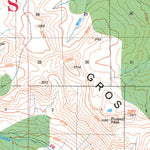US Forest Service R4 Gros Ventre Wilderness Bridger-Teton National Forest 2006 digital map