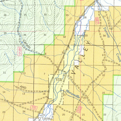 US Forest Service R4 Humboldt-Toiyabe National Forest Austin Ranger District West Half 2006 digital map