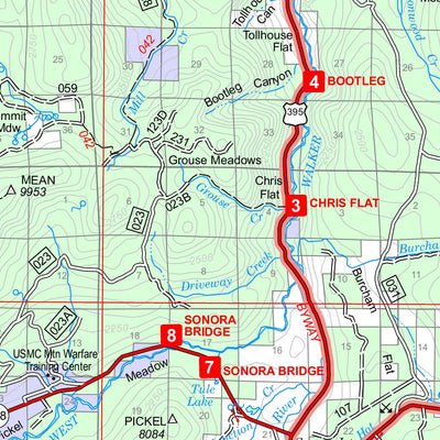 US Forest Service R4 Humboldt-Toiyabe National Forests Bridgeport Ranger District West 2014 digital map