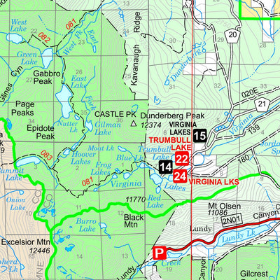 US Forest Service R4 Humboldt-Toiyabe National Forests Bridgeport Ranger District West 2014 digital map