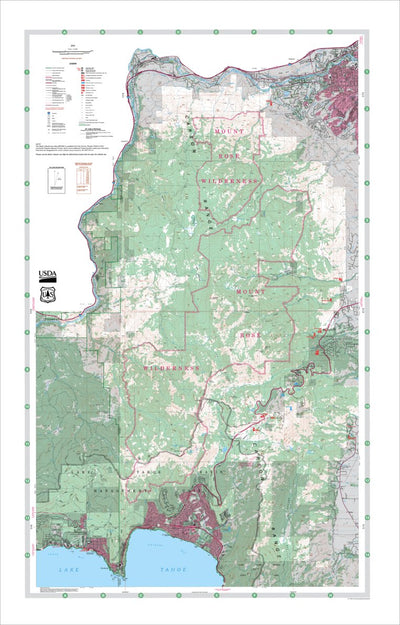 US Forest Service R4 Mount Rose Wilderness Humboldt-Toiyabe NF 2009 digital map