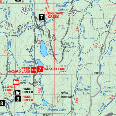 US Forest Service R4 Payette National Forest McCall Ranger District Forest Visitor Map 2013 digital map