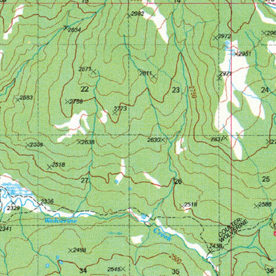 US Forest Service R4 Teton Wilderness West Half Bridger-Teton National Forest 2005 digital map