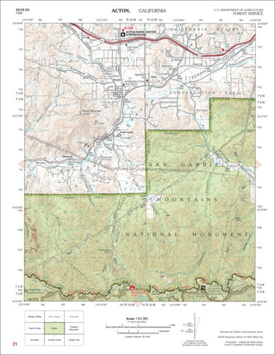 US Forest Service R5 Acton (Angeles Atlas) digital map